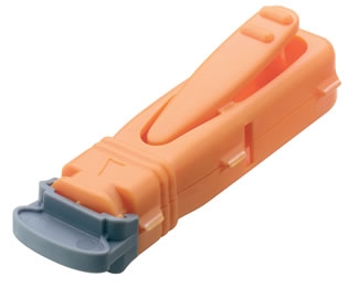 Lancet Unistik® Fingerstick Safety Lancet Extra Flow Needle 2.0 mm Depth 21 Gauge Push Button Activation by Owen-Mumford  ID AT1012